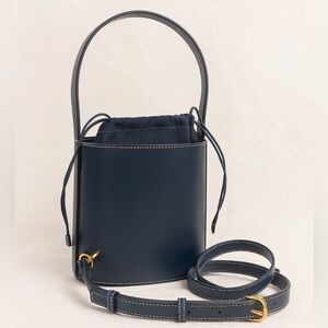 Staud Bissett Leather Bucket Bag